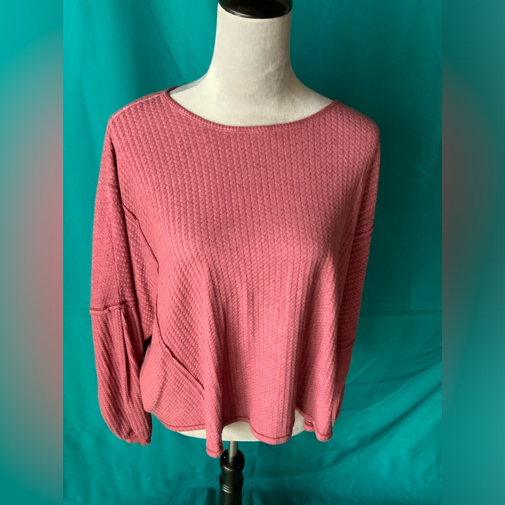 MUSTARD SEED, WOMENS SIZE MEDIUM, MALAGA, CROPPED TOP SWEATER NWT